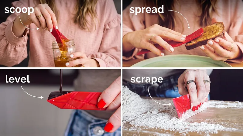 Polygons usado como concha, espátula, nivelador e raspador