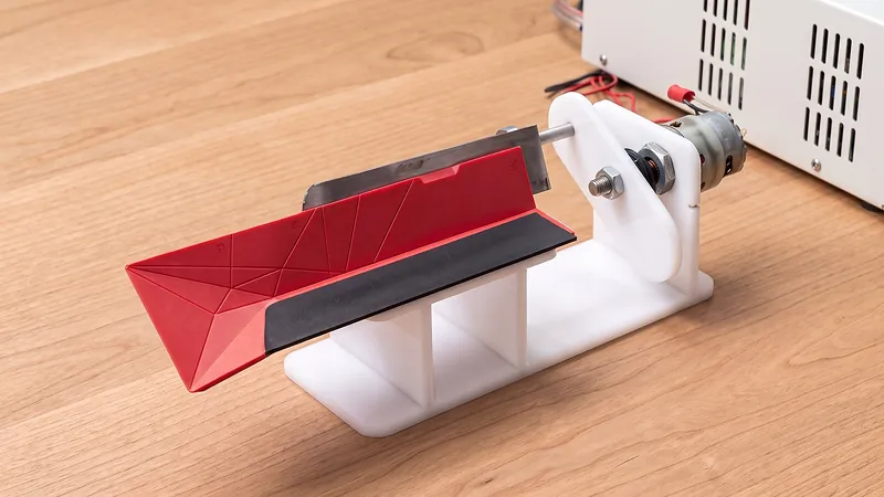 Polygons numa máquina de teste de ciclos de dobra