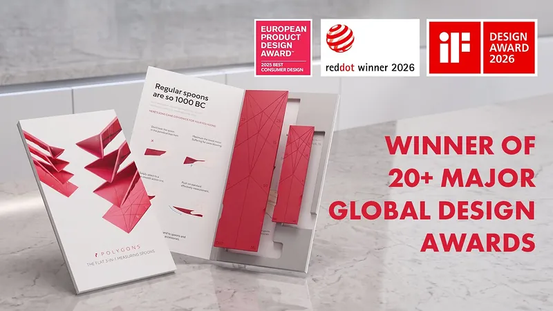 Polygons ao lado dos prêmios Red Dot, iF Design e European Product Design Award